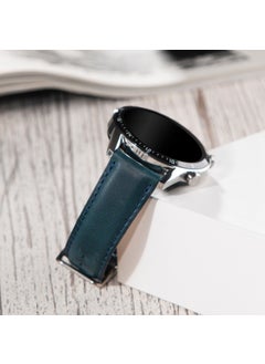 Vagave Genuine Leather Watch Band 20MM 22MM 24MM Fossil Diesel Lacoste Casio Polo Tissot Armani Tissot Nacar Classic Watch Band Leather Strap Blue  - Image 5