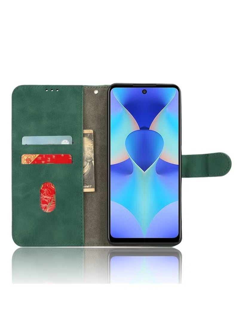 X-level TECNO Spark 10 Pro 4G Phone Case Cover with Full Body Camera Len Protector PU Leather Wallet Card Holder Shockproof Protective Back Cover with Release Hand Phone Holder Daily Video Kickstand  - Image 2