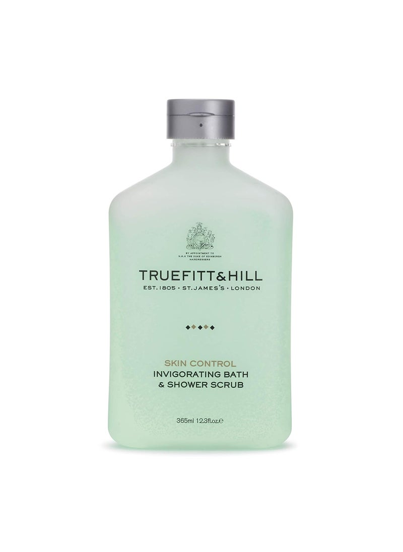 Truefitt & Hill Truefitt  Hill Invigorating Bath  Shower Scrub Jojoba Beads for Natural Exfoliation Vitamin E for Moisture Revitalization Rosemary and Mint Fragrance  123 oz 