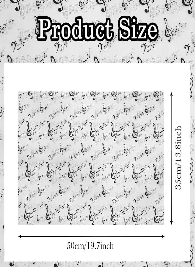 Boerni 50 Pcs Musical Note Tissue Paper Black & White Music Design Tissue Paper Bulk for Gift Bags, DIY Arts Crafts Wrapping for Music Celebration, Birthday, Holiday Party,19.7 x 13.8 Inch (Musical Note - Image 2