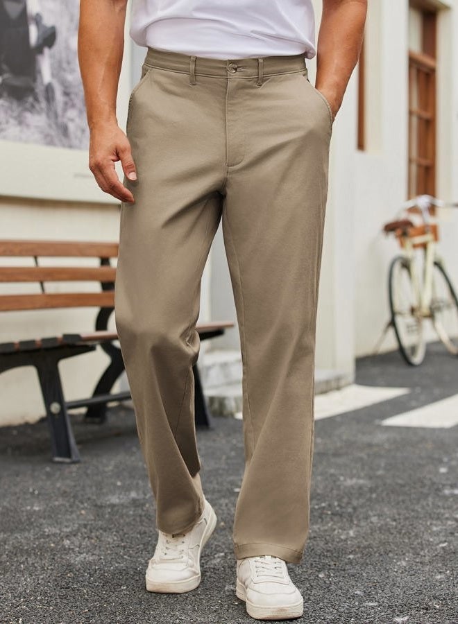 COOFANDY Mens Casual Pants Cotton Classic Fit Stretch Chino Pant Khaki Wrinkle Free Dress Slacks - Image 2