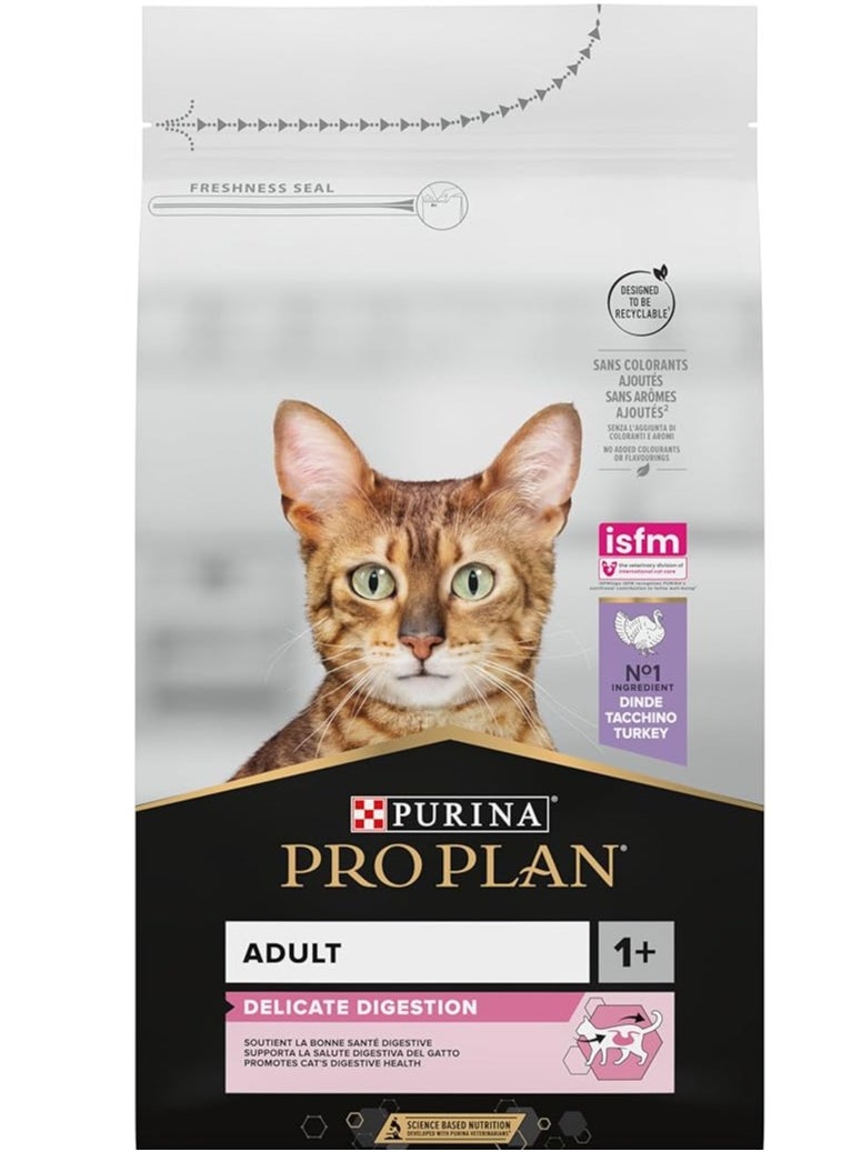 Purina- invalid brand name - PURINA PRO PLAN  Delicate Adult - Rich in Turkey Dry Cat Food  1.5 KG - Image 1