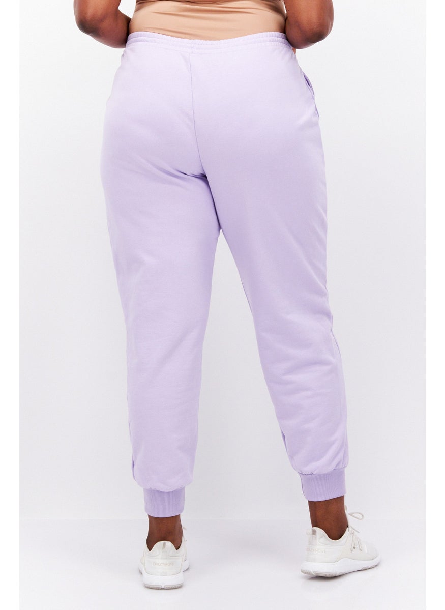 Women Plus Size Plain Jogger Pants, Purple - pzsku/Z7529B84A843F3A262130Z/45/_/1739801545/6e38fda1-1bf4-4ba3-8468-09232cae906b