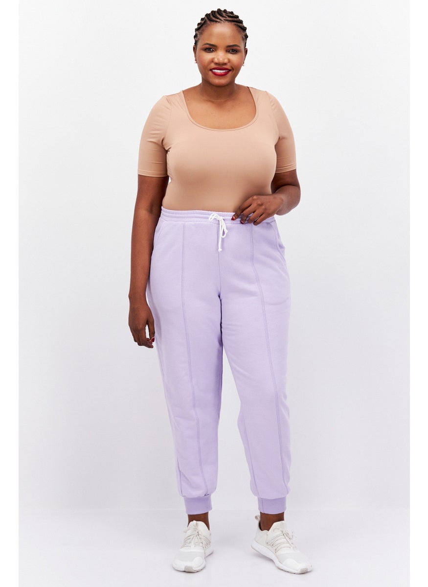 Women Plus Size Plain Jogger Pants, Purple - pzsku/Z7529B84A843F3A262130Z/45/_/1739801657/25f56c58-7ad7-4eb6-95e1-f31bb52a7db3