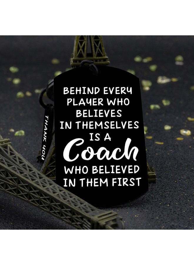 isiyu Coach Appreciation Gift Thank You Keychain Gift for Hockey Baseball Soccer Football Volleyball Team Fitness Instructor, Black 01, S - Image 4