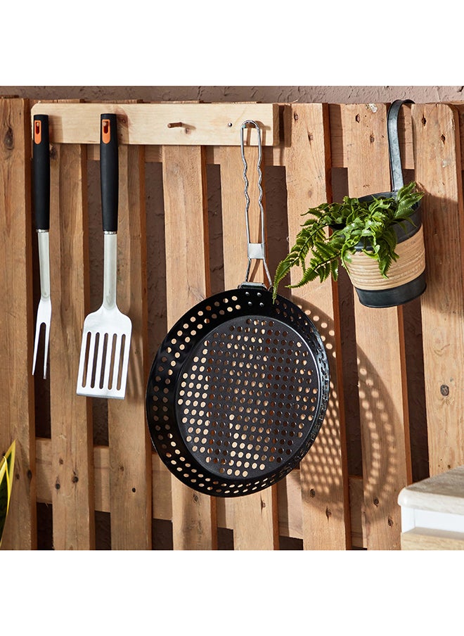 Home Box BarbeQ Round Grill Skillet 33.5x6.5x30.5 cm  - Image 1