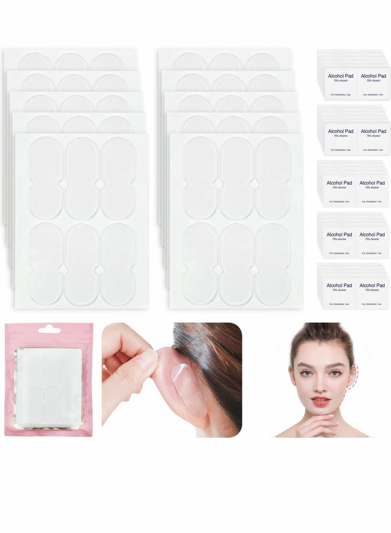 Zikra 60 Pcs Cosmetic Ear Correctors, Invisible Earring Support, Instant Correction for Prominent Ears, Elf Stickers and, Protruding Solution Men, Women Baby - Image 1