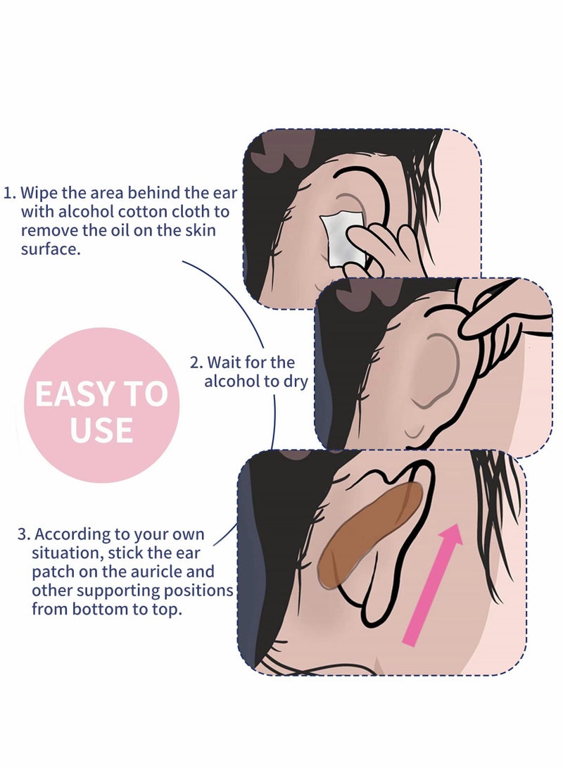 Zikra 60 Pcs Cosmetic Ear Correctors, Invisible Earring Support, Instant Correction for Prominent Ears, Elf Stickers and, Protruding Solution Men, Women Baby - Image 5