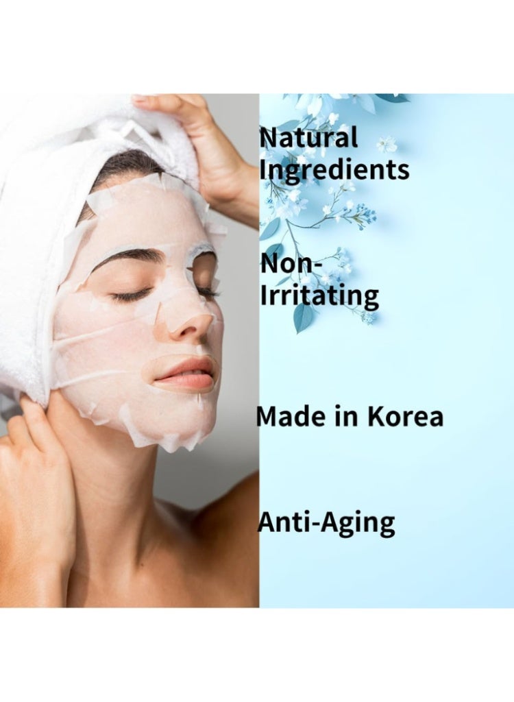 ELT Wellcero Hyaluronic Collagen Face Mask 5pcs – Korean Anti-Aging Wrinkle Repair & Deep Hydration Sheet Mask - Image 4