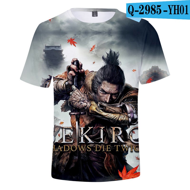 Generic SEKIRO Shadows Die Twice 3D Print Unisex T-shirt F Short Sleeve 