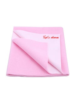 Kid's Charm Kids Charm Instant Dry Water Proof and Reusable MatBed ProtectorAbsorbent Dry Sheets 200cm X 140cm XLarge Baby Pink 