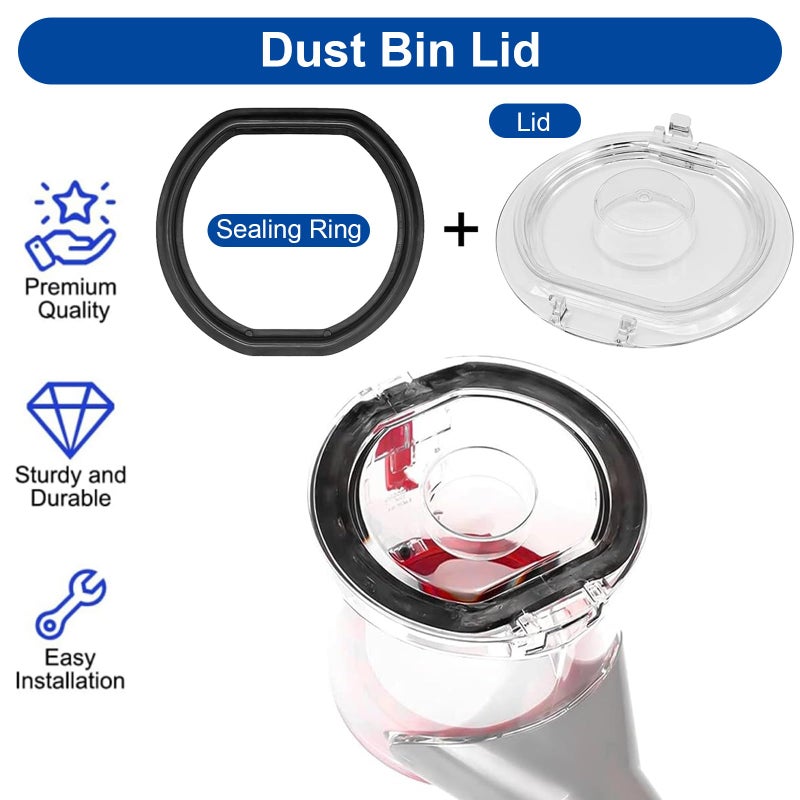 ilovelife Dust Bin Lid & 2 Post & 2 Pre Filters Replacements for Dyson V7 V8 Animal Absolute Motorhead Cordless Stick Vacuum Cleaner,V7 V8 Accessories Replacement Parts - Image 4