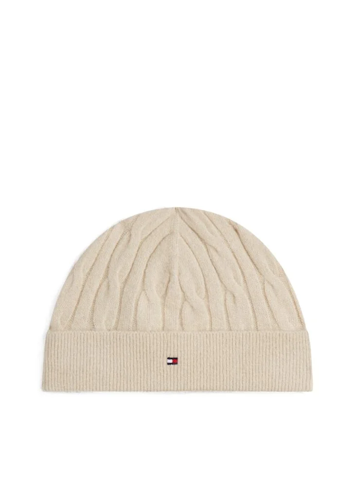 Tommy Hilfiger Gulf Sand Kids Cable Knit Beanie And Booties for Men | Best Price UAE