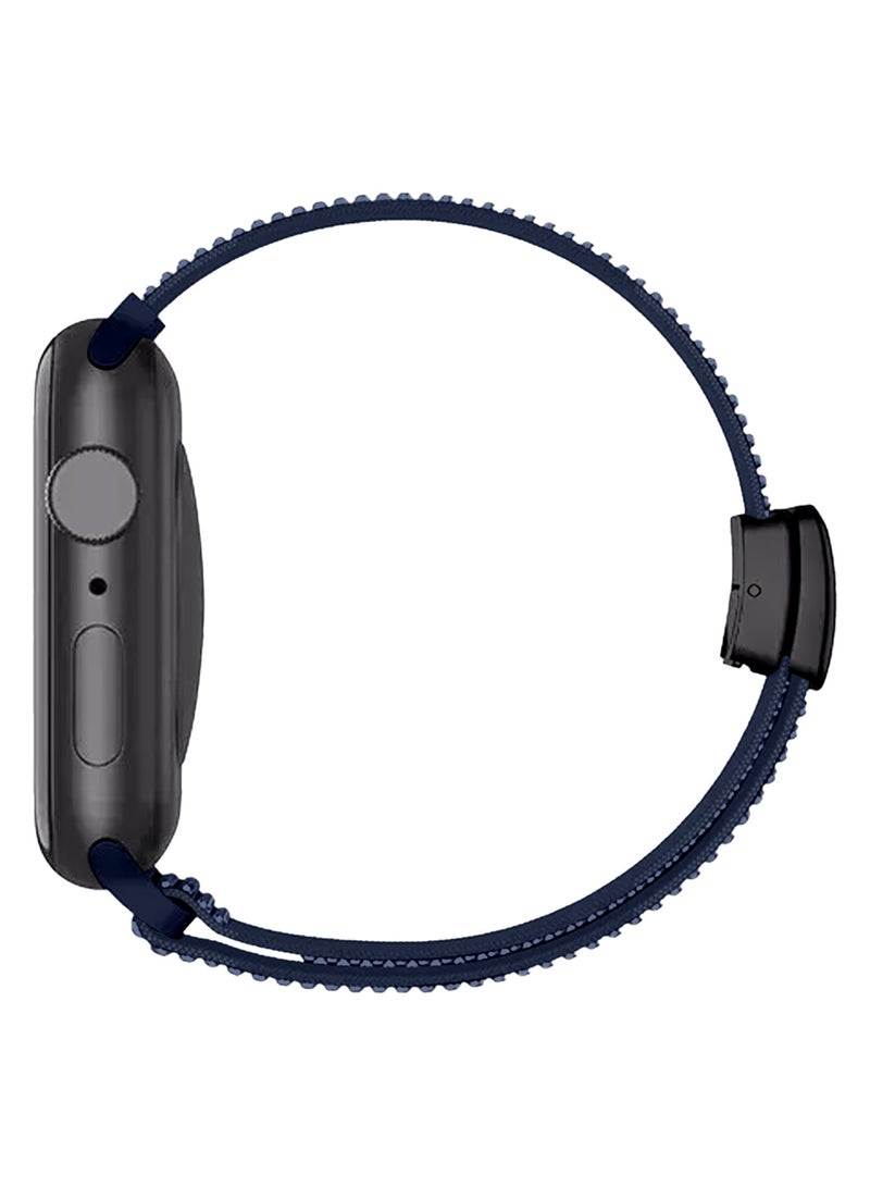 CATANES 44mm 45mm 49mm Elastic Band for Apple Watch Series 1-9, SE & Ultra - Rhinestone Sparkle Watch Band - Dark Blue - Image 3