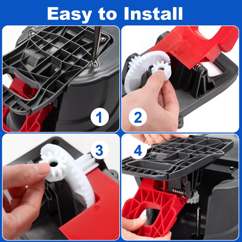 TIDYKITC 3 Pcs Spin Mop Bucket Replacement Gear Compatible with O Cedar Mop Bucket Pedal Only One Way Bearing Repair Parts - Image 3