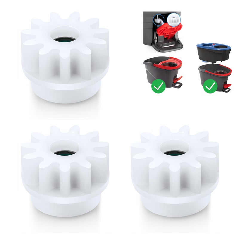 TIDYKITC 3 Pcs Spin Mop Bucket Replacement Gear Compatible with O Cedar Mop Bucket Pedal Only One Way Bearing Repair Parts - Image 1