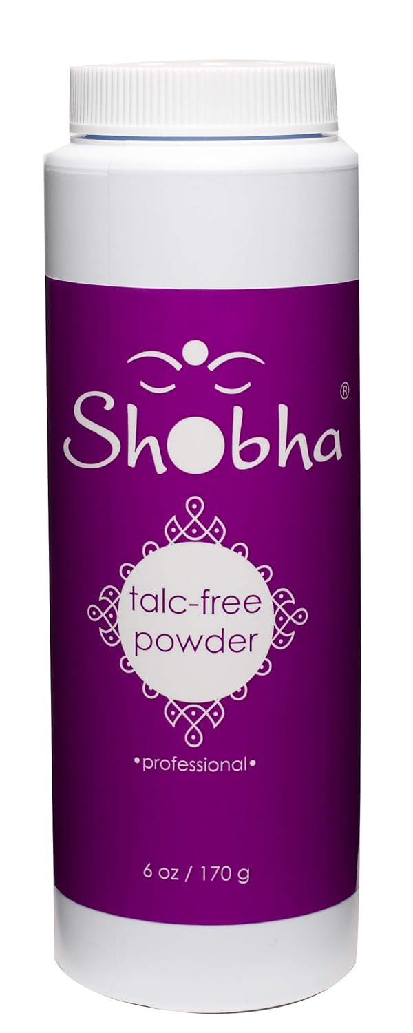 Shobha Professional TalcFree Powder  PreWaxing and Sugaring Body Powder  Natural and Organic Ingredients  Control Under Arm Sweat PostWax 6oz