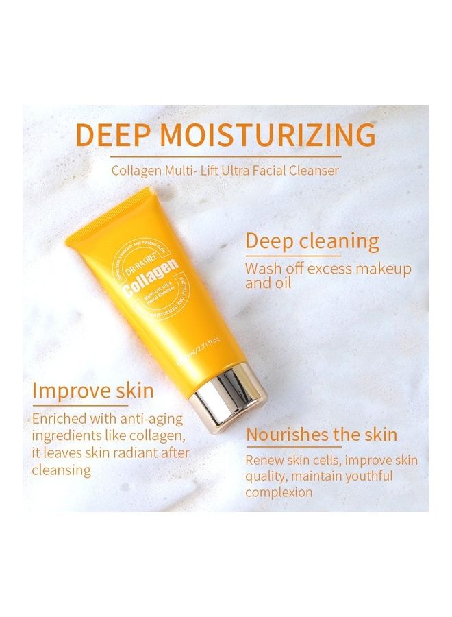DR. RASHEL Collagen Multi-lift ultra facial cleanser White 80ml - Image 3
