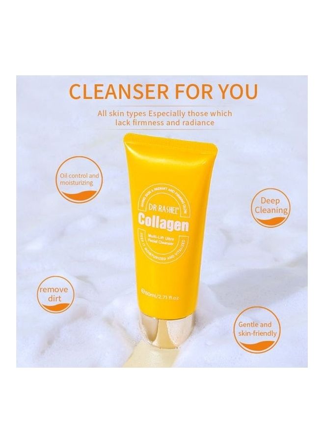DR. RASHEL Collagen Multi-lift ultra facial cleanser White 80ml - Image 2