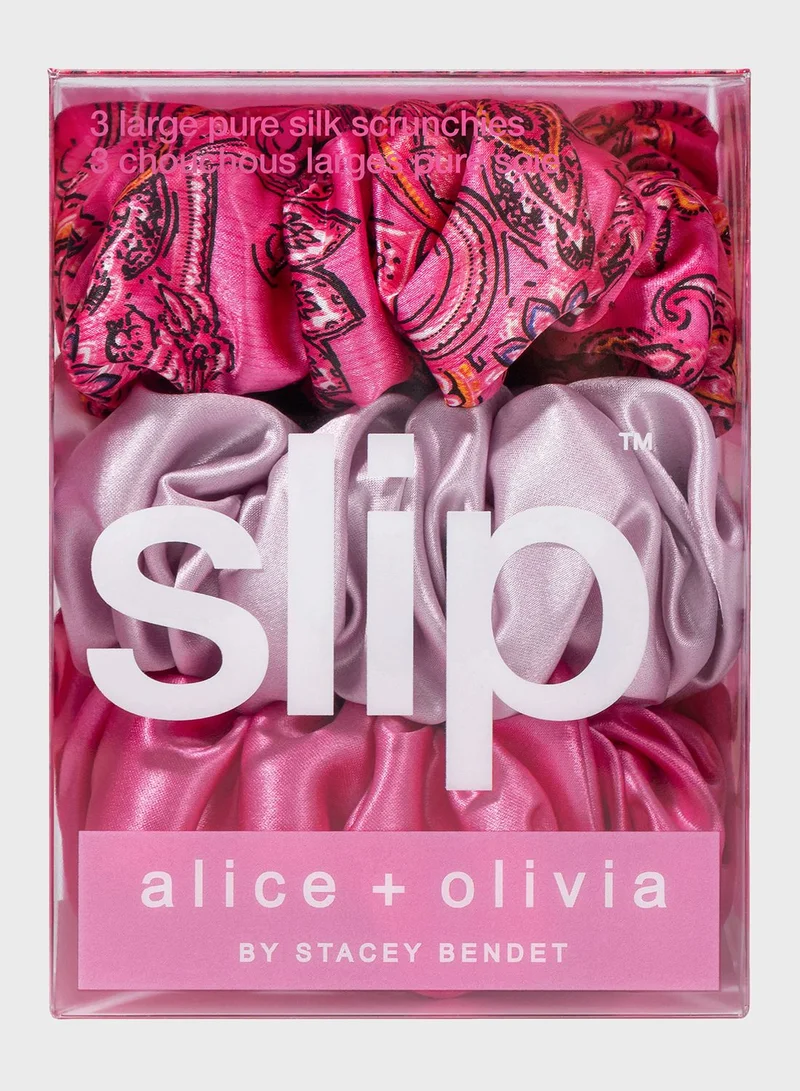 SLIP Spring Rose Large Scrunchies