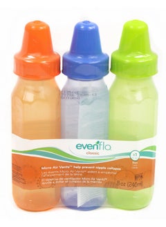 evenflo Evenflo 3 Count Classic Light Tint Nurser, 8 Ounce  - Image 1