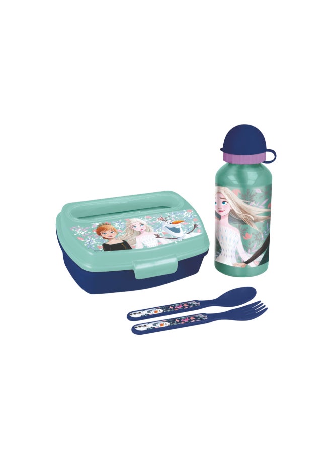 STOR 4-Piece Frozen Printed Lunch Set in Gift Box Multicolour  20.5 x 7.2 x 20.5 cm 81063 - Image 1