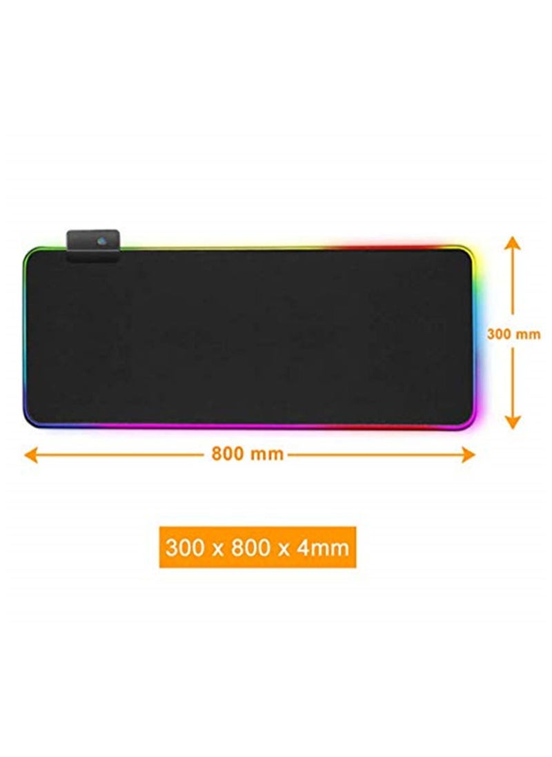 Generic - Gaming RGB Mouse pad Large Mouse Pad Gamer Led Computer Mousepad Big Mouse Mat with Backlight Carpet For keyboard Desk Mat - Image 1