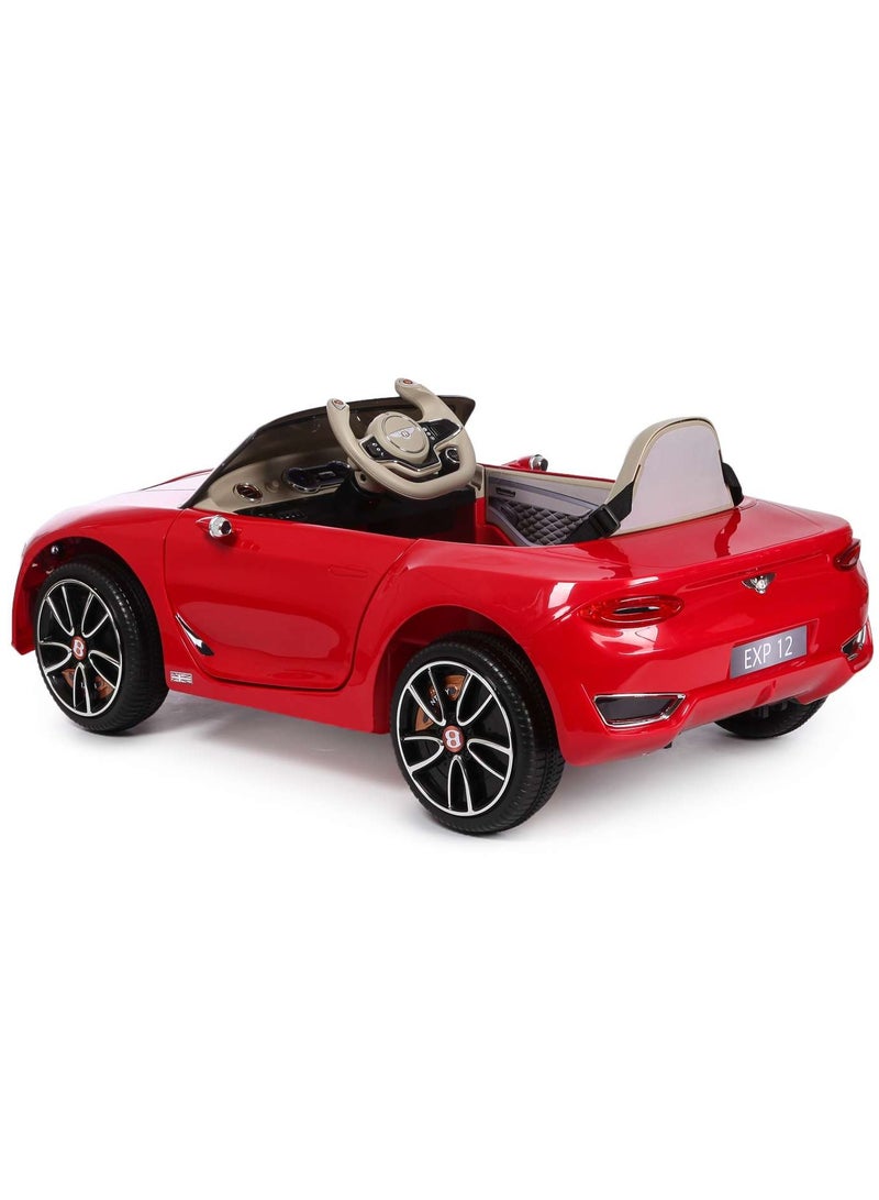 Bentley Sports 12V Kids Ride On Car - Red - Image 2