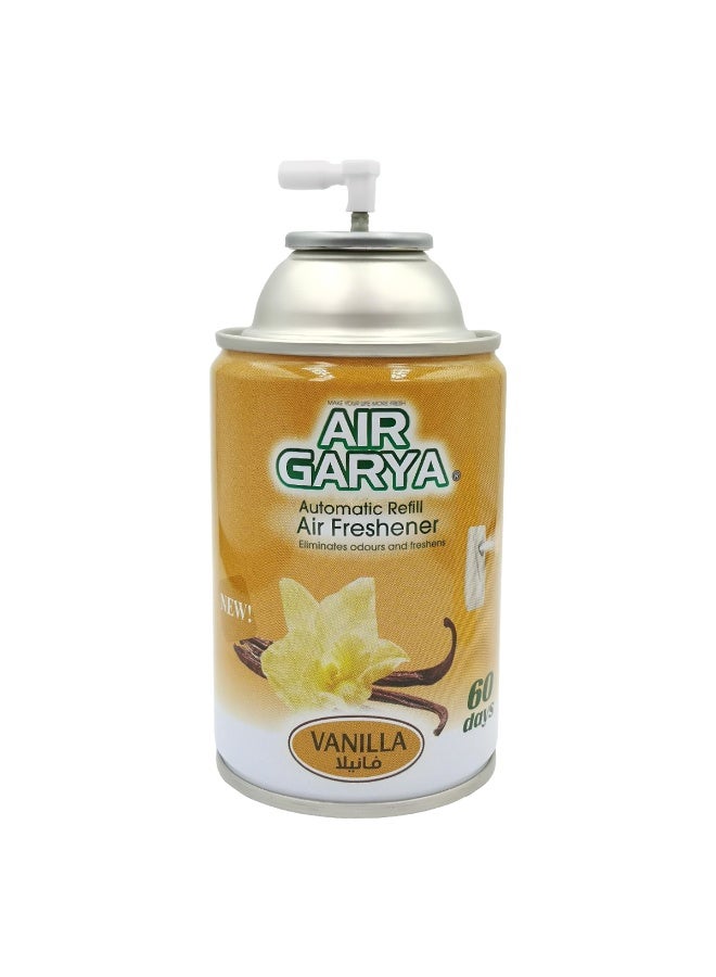 AIR GARYA Automatic Refill Air Freshener Vanilla 250ml Non-Aerosol Essential Oil Based Auto Spray Compatible with Dispenser Long Lasting Sweet Odor Remover for Home Office Bathroom Kitchen Car Interior Air Purifier Fresh Scent Refill - Image 2