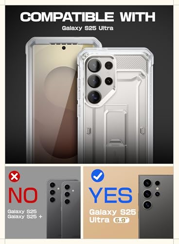 SUPCASE for Samsung Galaxy S25 Ultra Case with Stand Unicorn Beetle Pro 2 Front Frames Builtin Screen Protector BeltClip MilitaryGrade Protection Phone Case for S25 Ultra 69 Inch Clear - Image 3