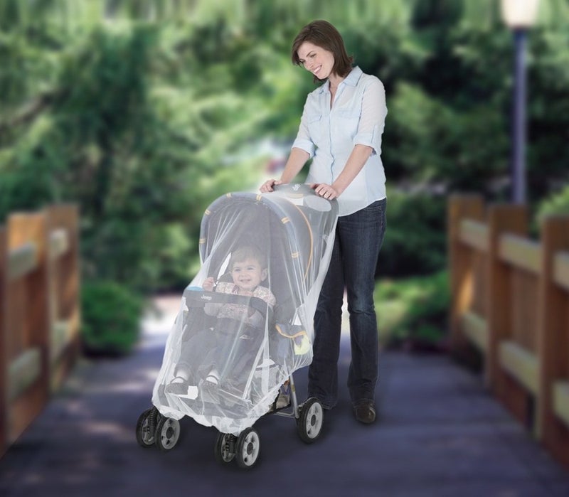 Buki Jeep Mosquito Net for Strollers, Mosquito Net for Car Seat and Infant Carrier, Universal Size, Bug Cover, Weather Protection, White (Pack of 2) - Image 2