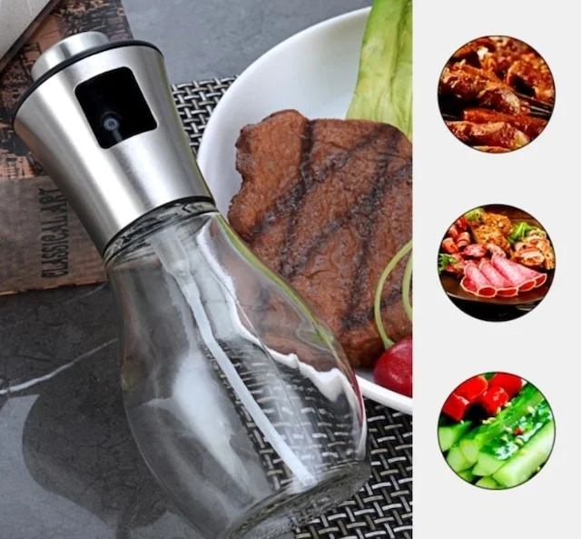 5 دي ام Airfryer 200ml Borosilicate Oil Lemon Sauce Spray Oil Bottle Oil Pot