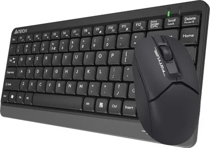 A4TECH A4 TECH FG1112 Wireless Q Trk Optic Mouse Black Multimedia Keyboard - Mouse Set Mini