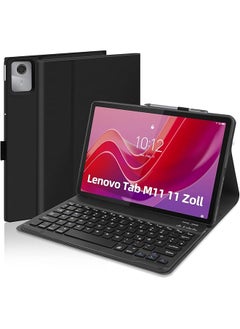 Keyboard Case For Lenovo Tab M11 2024 11'' Tb330Fu Tb330Xu Spanish Keyboard Case Qwerty Wireless Bluetooth Keyboard Removable For Lenovo Tab M11 2024 Tablet 11 Inches Black