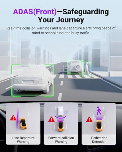 Vantrue S1 Pro Max AI Dash Cam ADAS 4K Dash Camera with Parking Mode VoiceAPP Control 5GHz WiFi STARVIS 2 HDR PlatePix Night Vision GPS Support 1TB - Image 3