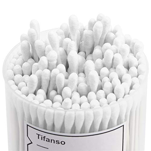 tifanso 200 Count Cotton Swabs, Natural Double Tipped Cotton Buds, Cruelty-Free Ear Swabs, Chlorine-Free Hypoallergenic(White) - Image 4