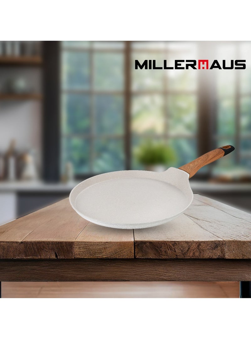 MILLERHAUS - Millerhaus Natural Crepe Pan 24cm Forged Aluminium - Image 1