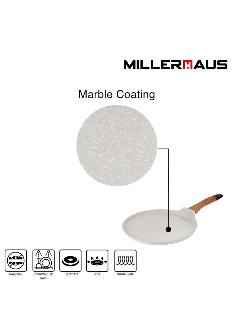 MILLERHAUS - Millerhaus Natural Crepe Pan 24cm Forged Aluminium - Image 1