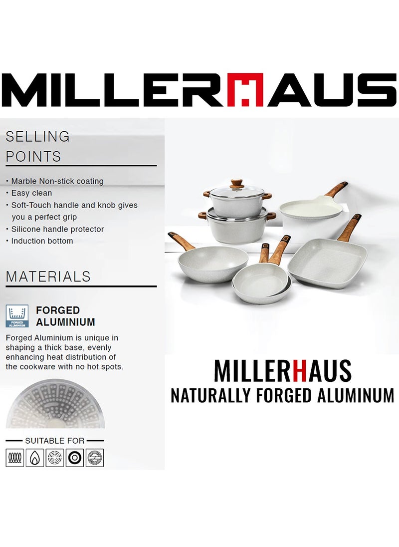 MILLERHAUS - Millerhaus Natural Crepe Pan 24cm Forged Aluminium - Image 1