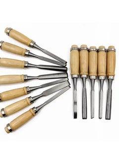 THS THS HSS Wood 12Piece Carving Chisel Set for DIY EnthusiastsMaster the Art of Woodworking 