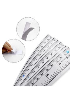Y&D 8 Pcs Self-Adhesive Measuring Tape Workbench Ruler Adhesive Backed Double Scale Stick Measure Left to Right 36 Inches for Work Woodworking Saw Drafting Table  - Image 3