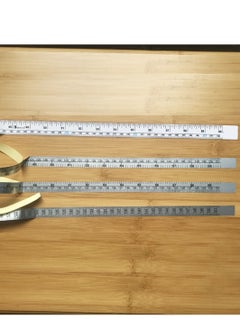 Y&D 8 Pcs Self-Adhesive Measuring Tape Workbench Ruler Adhesive Backed Double Scale Stick Measure Left to Right 36 Inches for Work Woodworking Saw Drafting Table  - Image 5