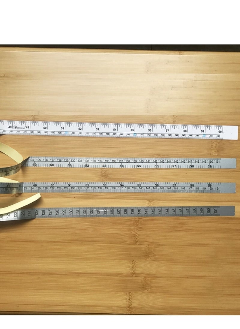 Y&D - 8 Pcs Self-Adhesive Measuring Tape Workbench Ruler Adhesive Backed Double Scale Stick Measure Left to Right 36 Inches for Work Woodworking Saw Drafting Table - Image 1
