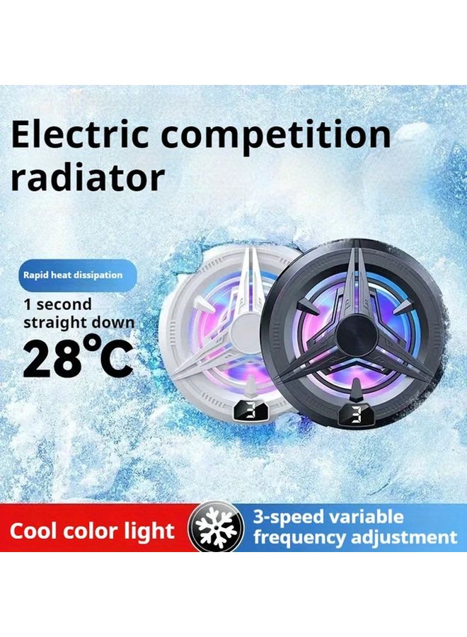 Black Magnetic Phone Cooling Fan Portable Radiator for iPhone 16 15 Pro Max Samsung Xiaomi 14 - Image 3