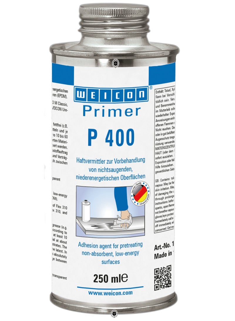 WEICON Primer P 400 | 250 ml | Amber-transparent | Pretreatment of Polyolefins - Image 1