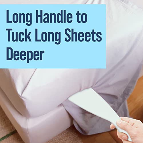 Berkland Extra Long Bed Sheet Tucker Tool for Making Your Bed - Sheet Tucker Tool to Help Protect Your Back, Nails & More - Tucker for Fitted and Flat Sheets and Duvets - Mattress Tucker Tool Paddle - Image 5
