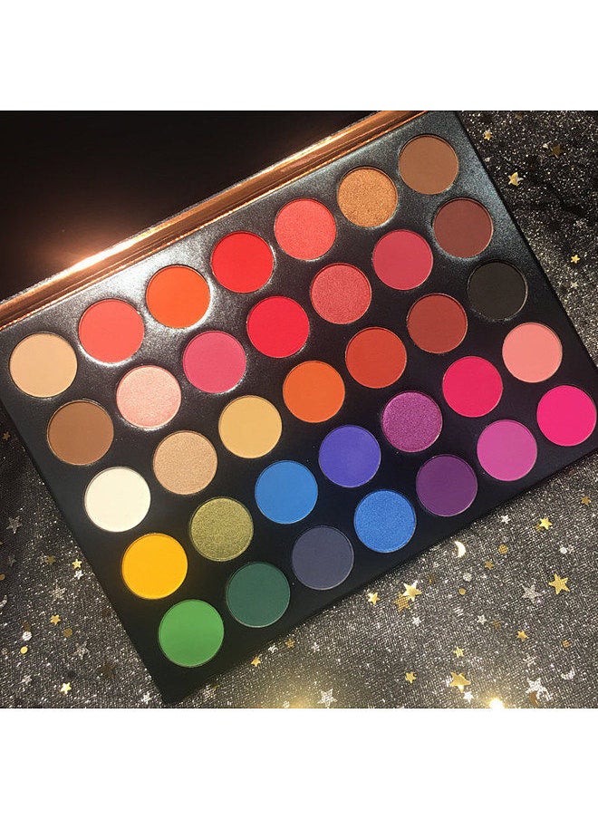 BEAUTY GLAZED - BEAUTY GLAZED 35 Colors Pressed Powder Eyeshadow Pallet Eye Makeup Palette Highlight Matte Eyeshadows Make Up Eye Shadows Cosmetics Gift Kit - Image 1