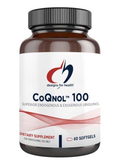 designs for health CoQnol 100mg - CoQ10 Ubiquinol CoQ10 Absorption With GG Cardiovascular Health Heart/Aging/Energy - Dietary Supplement 60 Softgels  - Image 2