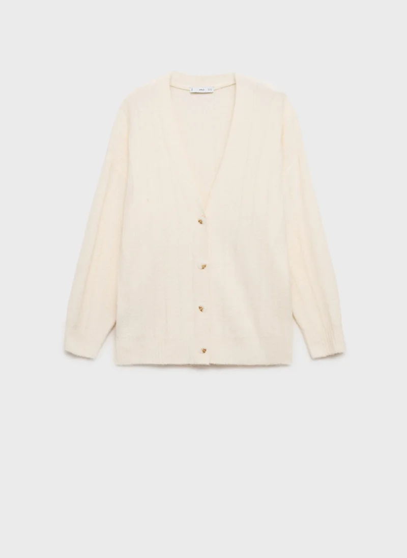 MANGO Buttoned Long Cardigan