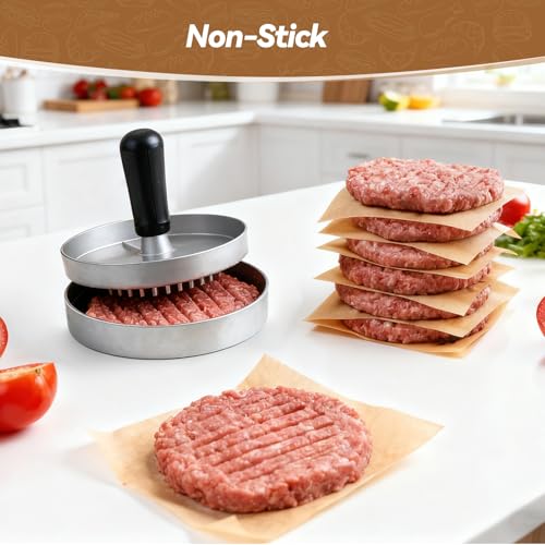 Tripho 360 Count 6"x 6" Heavy Duty Patty Paper Sheets for Separating Patty, No-Stick & No-Leak Unbleached Parchment Paper Squares, Pre-cut Burger Patty Paper for Oven, Air Fryer, Microwave - Image 5